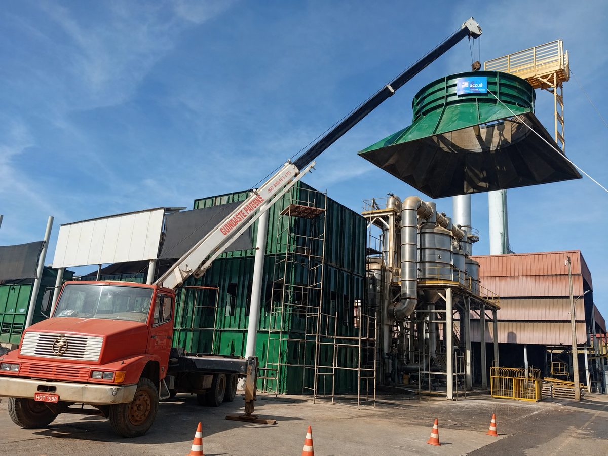 Içamento de equipamento em unidade industrial